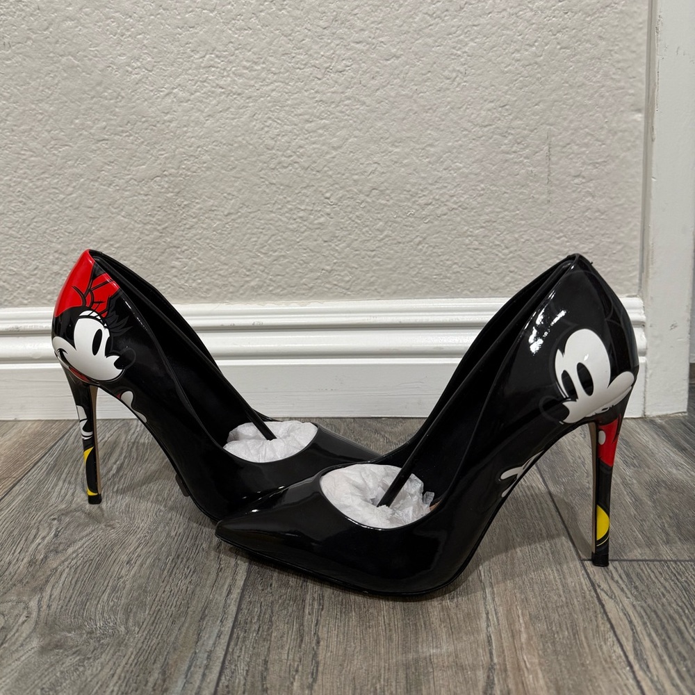 Aldo x Disney Stessy Mickey Black Heels (hard to find, new never worn)